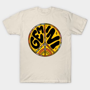 Gemini Peace Sign T-Shirt